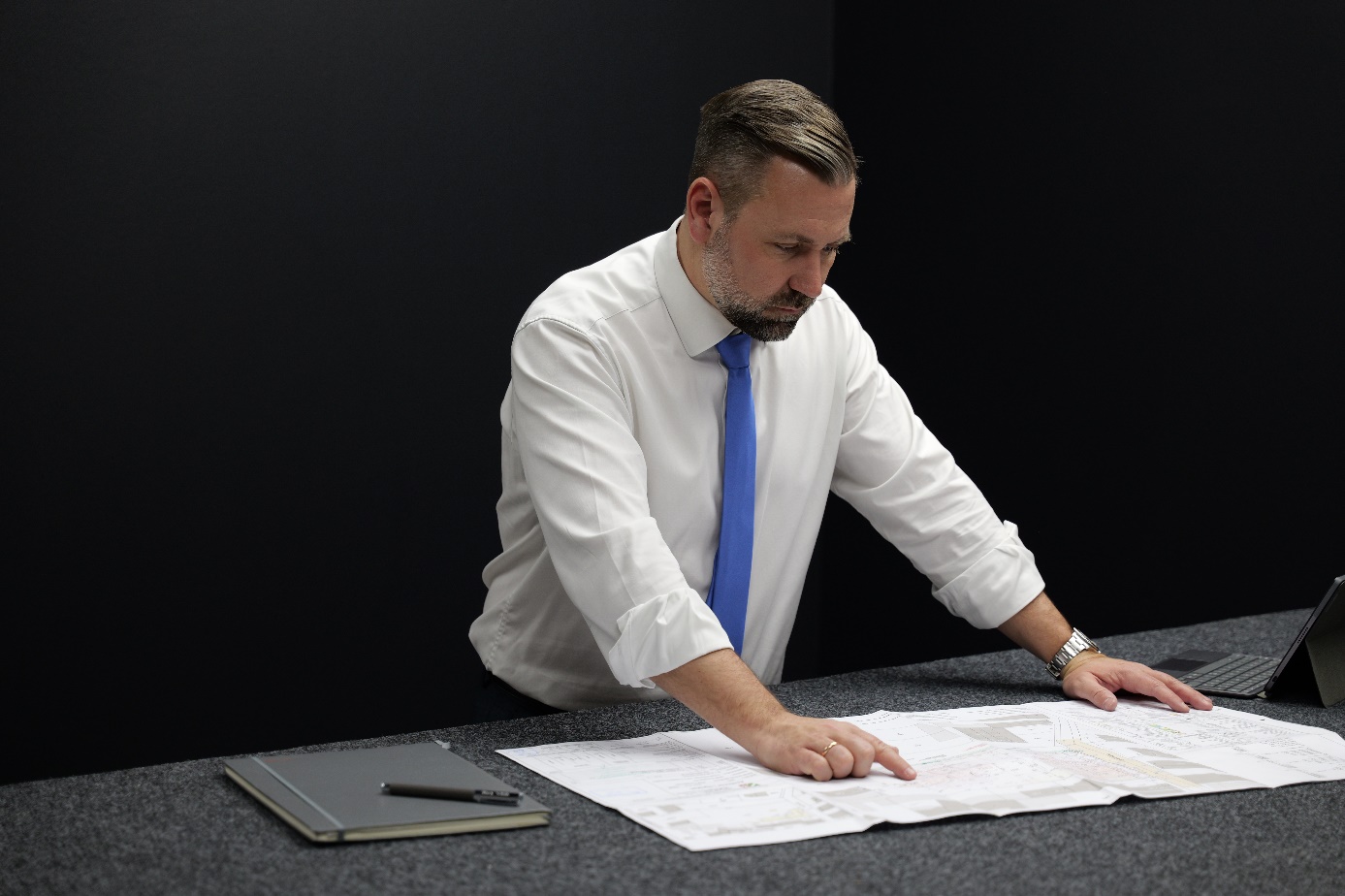 Harry Schulz bei der Arbeit